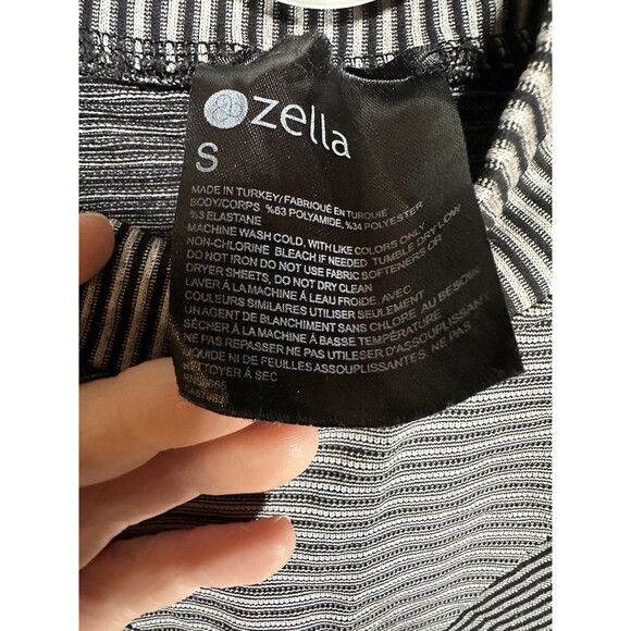 Zella Mock Neck Athletic Running Top Pullover Size Small Black Long Sleeves - Picture 2 of 6